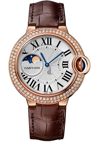 Cartier Ballon Bleu Moonphase 37mm Pink Gold WJBB0027