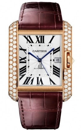 AAA quality Cartier Tank Anglaise Large Mens Watch WT100021 replica.