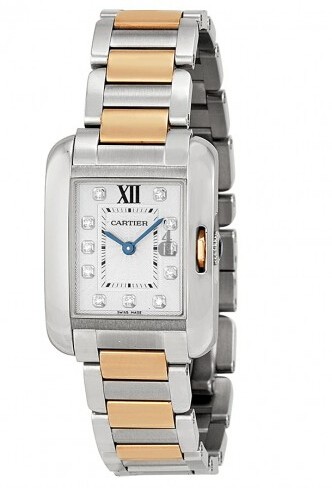 AAA quality Cartier Tank Anglaise Medium Ladies Watch WT100024 replica.