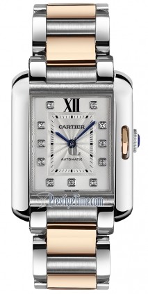 AAA quality Cartier Tank Anglaise Medium Ladies Watch WT100025 replica.