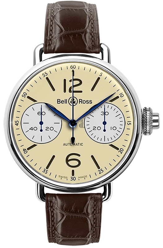 Chronograph Monopoussoir Bell & Ross Vintage Mens Watch WW1 Chronograph Monopoussoir fake
