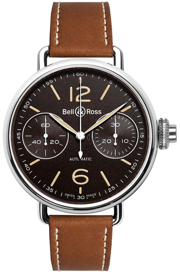 Chronograph Monopoussoir Heritage Bell & Ross Vintage Mens Watch WW1 Chronograph Monopoussoir Heritage fake