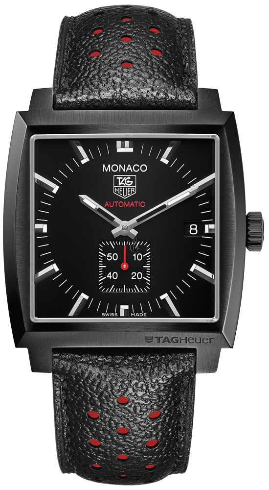 Replica TAG Heuer Monaco Calibre 6 Automatic Watch Full Black 37 mm WW2119.FC6338