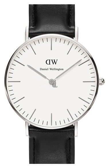 $89:Discounts Daniel Wellington Classic Sheffield Leather Strap Watch 36mm