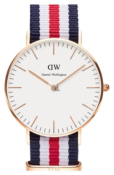 $85:Discounts Daniel Wellington Classic Canterbury NATO Strap Watch 36mm