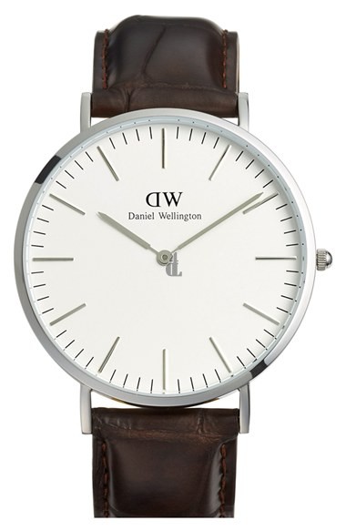 $89:Discounts Daniel Wellington Classic York Leather Strap Watch 40mm