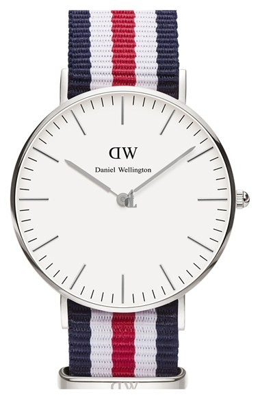 $85:Discounts Daniel Wellington Classic Canterbury NATO Strap Watch 36mm