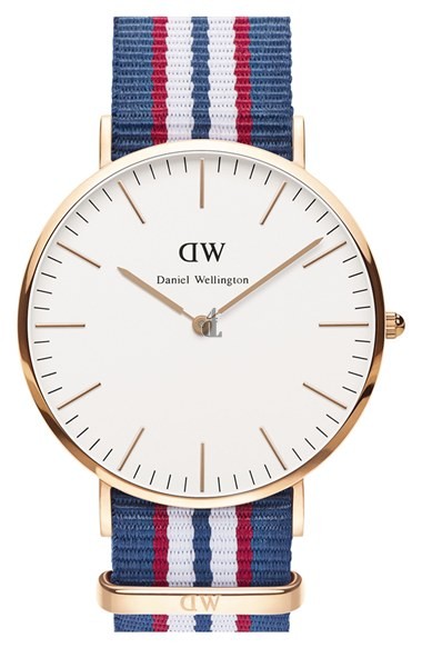 $85:Discounts Daniel Wellington Classic Belfast NATO Strap Watch 40mm