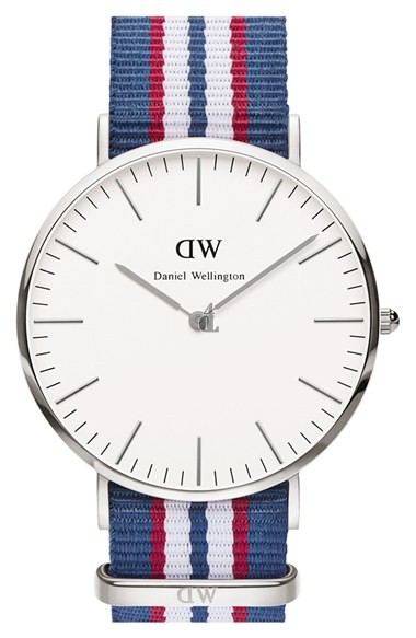 $85:Discounts Daniel Wellington Classic Belfast NATO Strap Watch 40mm