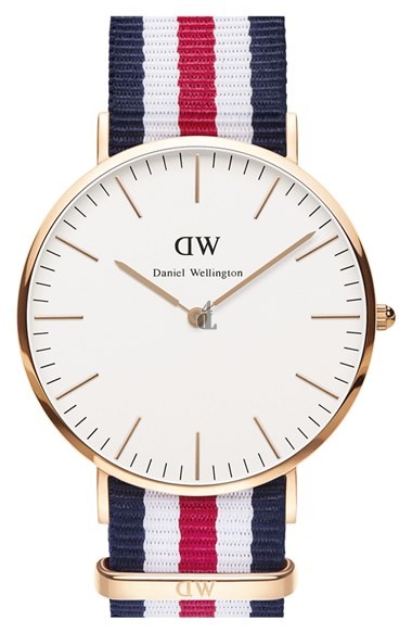 $85:Discounts Daniel Wellington Classic Canterbury NATO Strap Watch 40mm