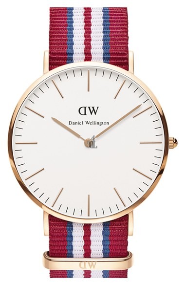$85:Discounts Daniel Wellington Classic Exeter NATO Strap Watch 40mm