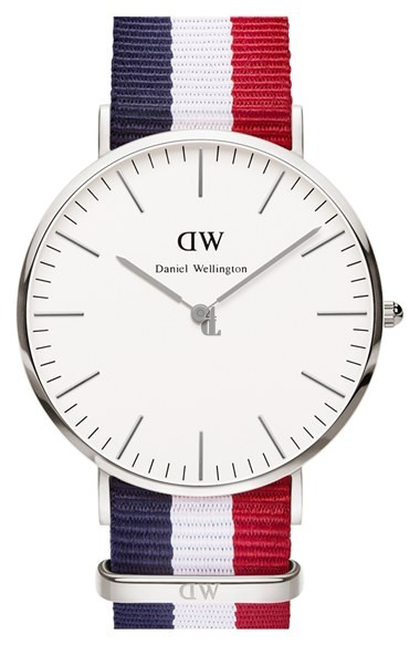 $85:Discounts Daniel Wellington Classic Cambridge NATO Strap Watch 40mm
