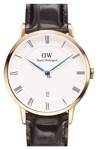 $99:Discounts Daniel Wellington Dapper York Leather Strap Watch 38mm