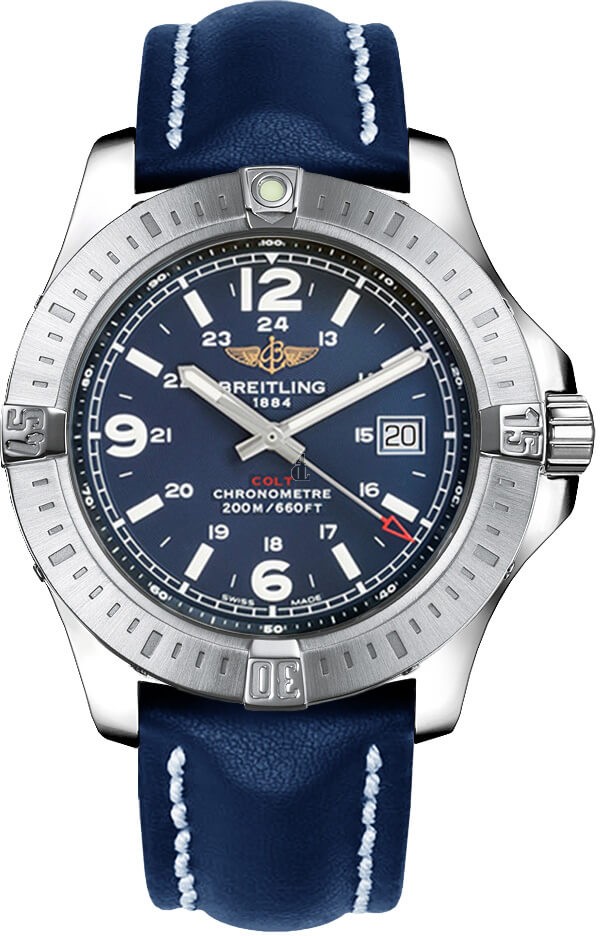 Breitling Colt Quartz Mariner Blue/Calf/Pin A7438811/C907/105X/A20BA.1 replica
