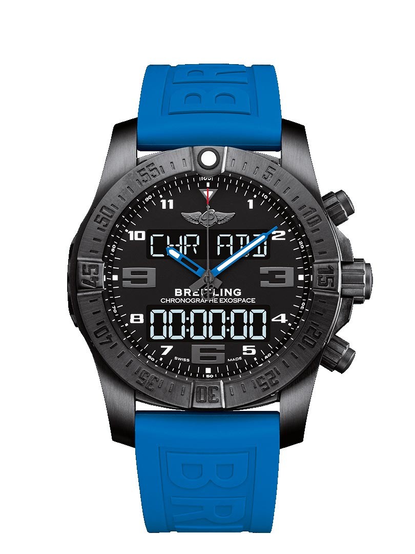 Breitling Navitimer Exospace B55 Connected Blue Rubber Men's VB5510H2 Watch fake