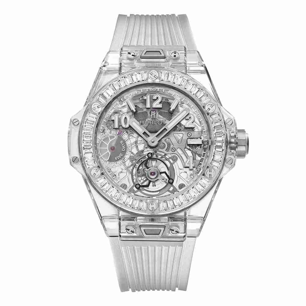 Hublot Big Bang Tourbillon Power Reserve 5 days Sapphire Baguettes 45mm 405.JX.0120.RT.1904