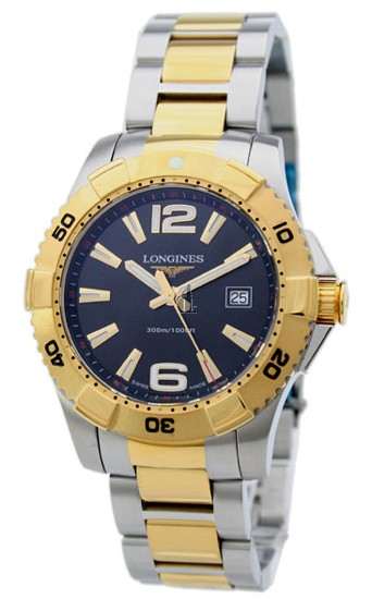 Replica Longines Heritage L3.647.3.56.7 Mens Round Gold Tone with Stainless Steel Quartz Watch