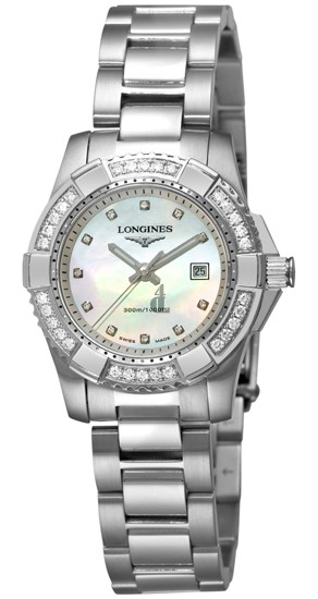 Replica Longines Heritage L32470876 Womens Round Stainless Steel Quartz Watch