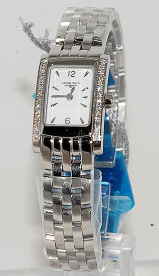 Replica Longines Dolce Vita L5.158.0.16.6 Mens White Baton Dial Stainless Steel Watch
