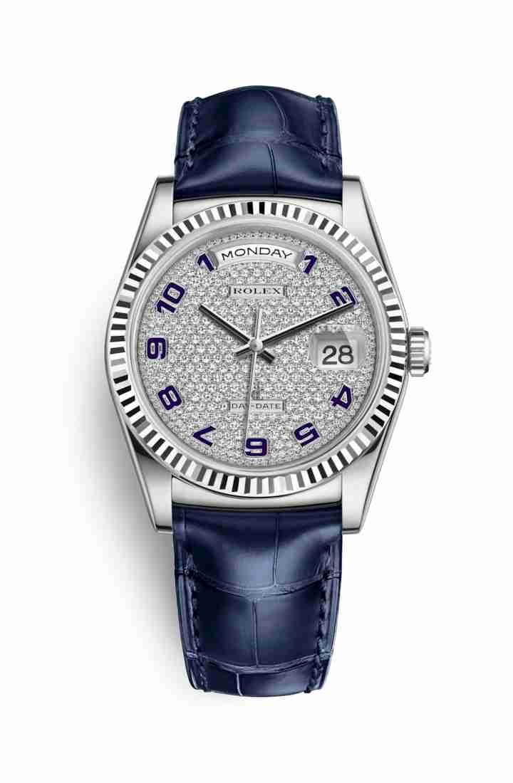 Rolex Day-Date 36 white gold 118139 Diamond-paved Dial
