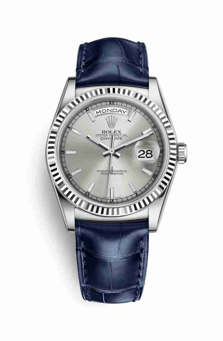 Rolex Day-Date 36 white gold 118139 Silver Dial