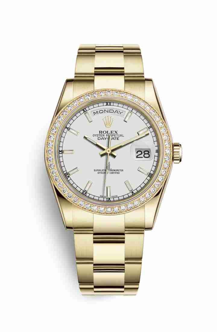 Rolex Day-Date 36 yellow gold 118348 White Dial