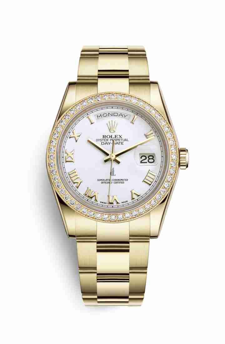 Rolex Day-Date 36 yellow gold 118348 White Dial