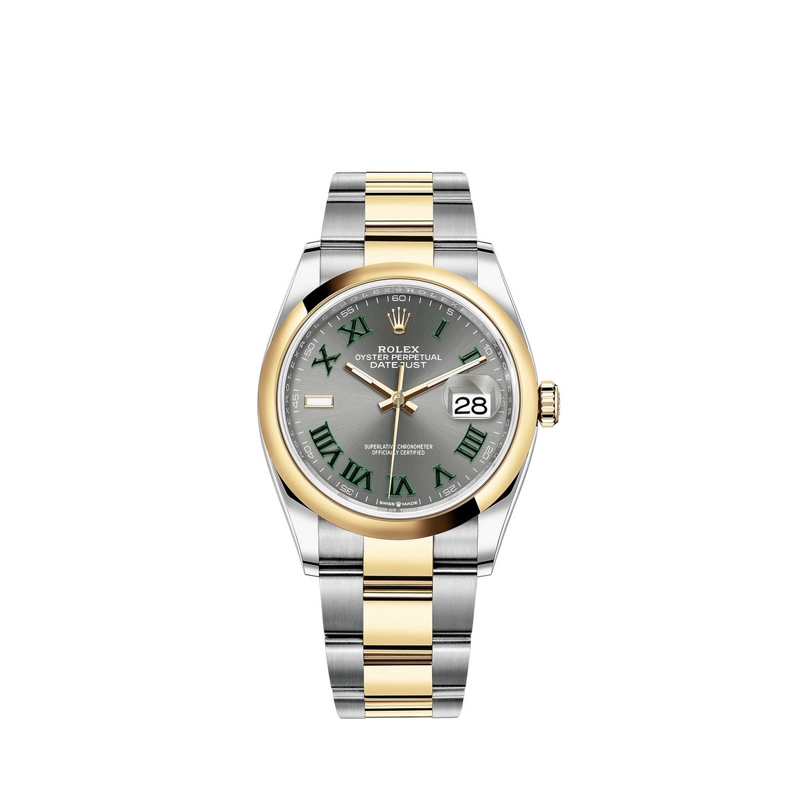 fake Rolex Datejust 36 Rolesor Oystersteel and 18 ct yellow gold M126203-0036 Watch