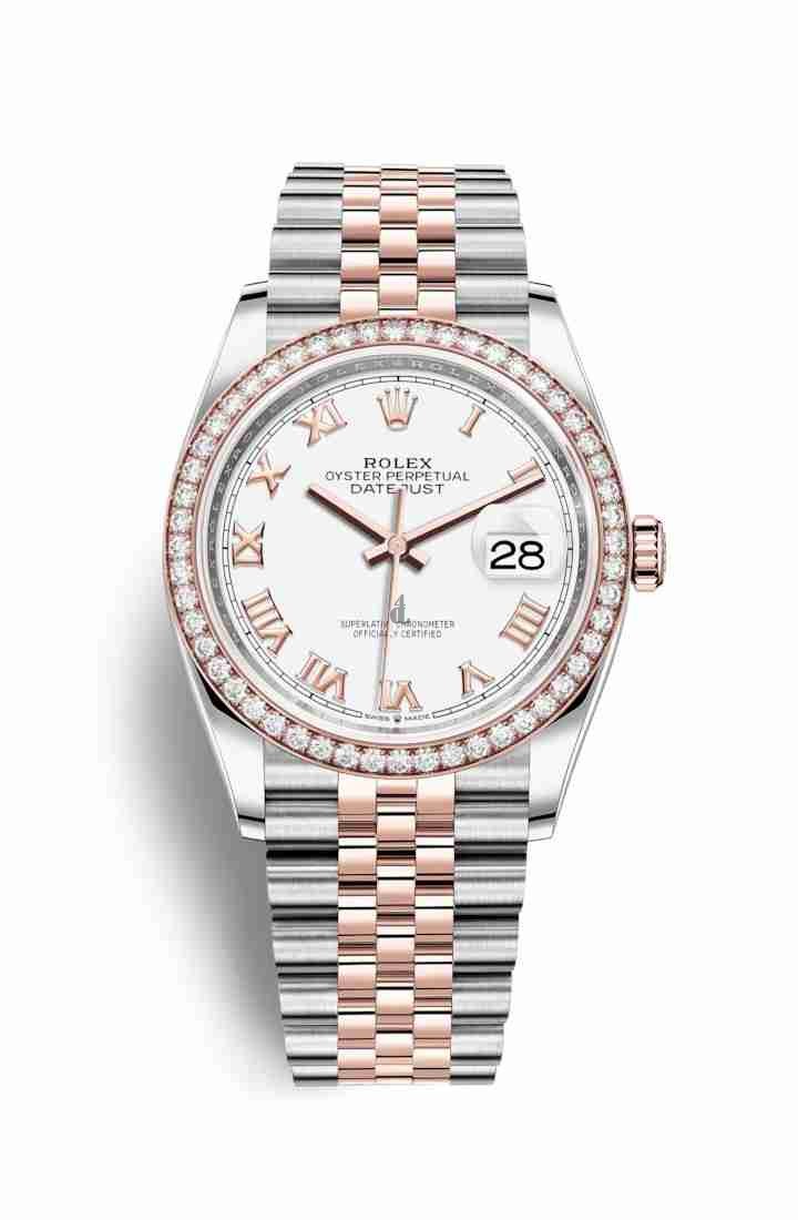 Rolex Datejust 36 Everose Rolesor Oystersteel Everose gold 126281RBR White Dial