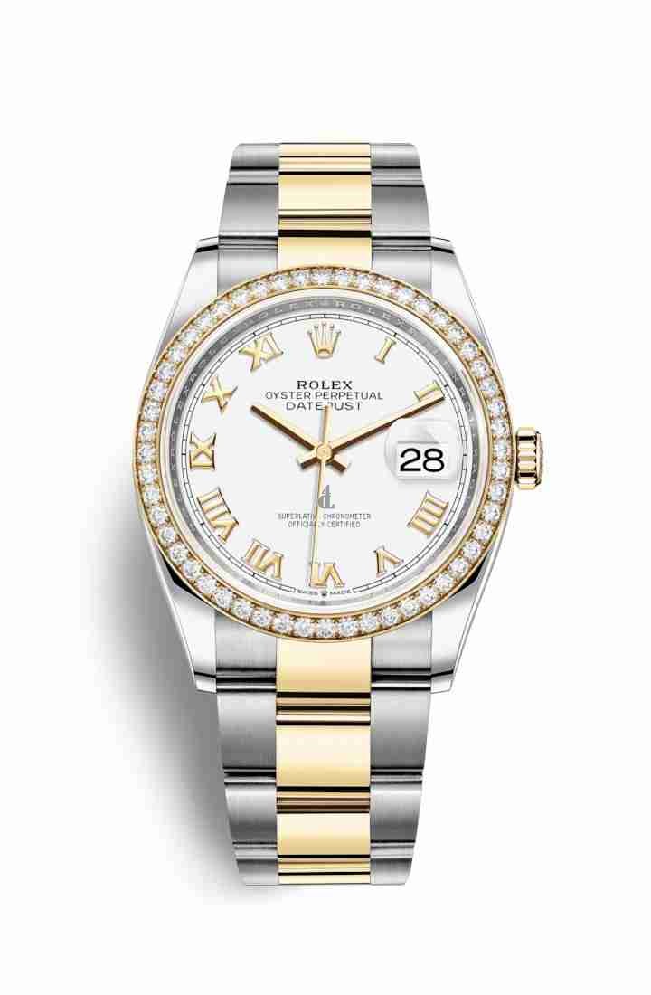 Rolex Datejust 36 Yellow Rolesor Oystersteel yellow gold 126283RBR White Dial