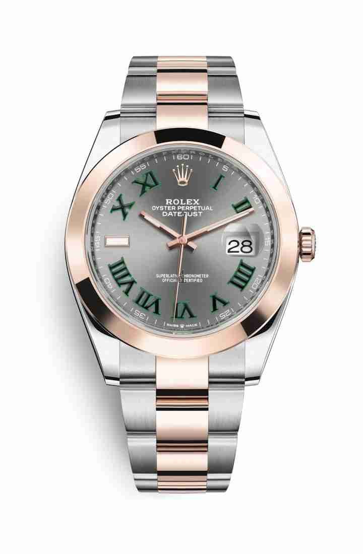 Rolex Datejust 41 Everose Rolesor Oystersteel Everose gold 126301 Slate Dial
