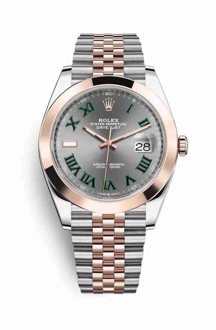 Rolex Datejust 41 Everose Rolesor Oystersteel Everose gold 126301 Slate Dial