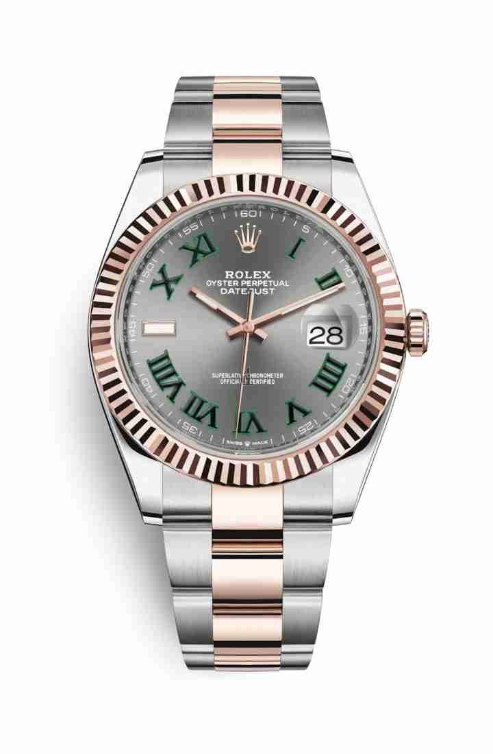 Rolex Datejust 41 Everose Rolesor Oystersteel Everose gold 126331 Slate Dial