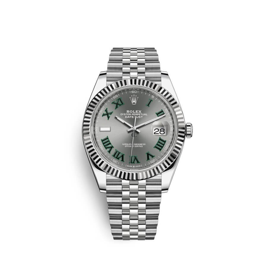 Rolex Datejust 41 Oystersteel 18 ct white gold M126334-0022 watch replica