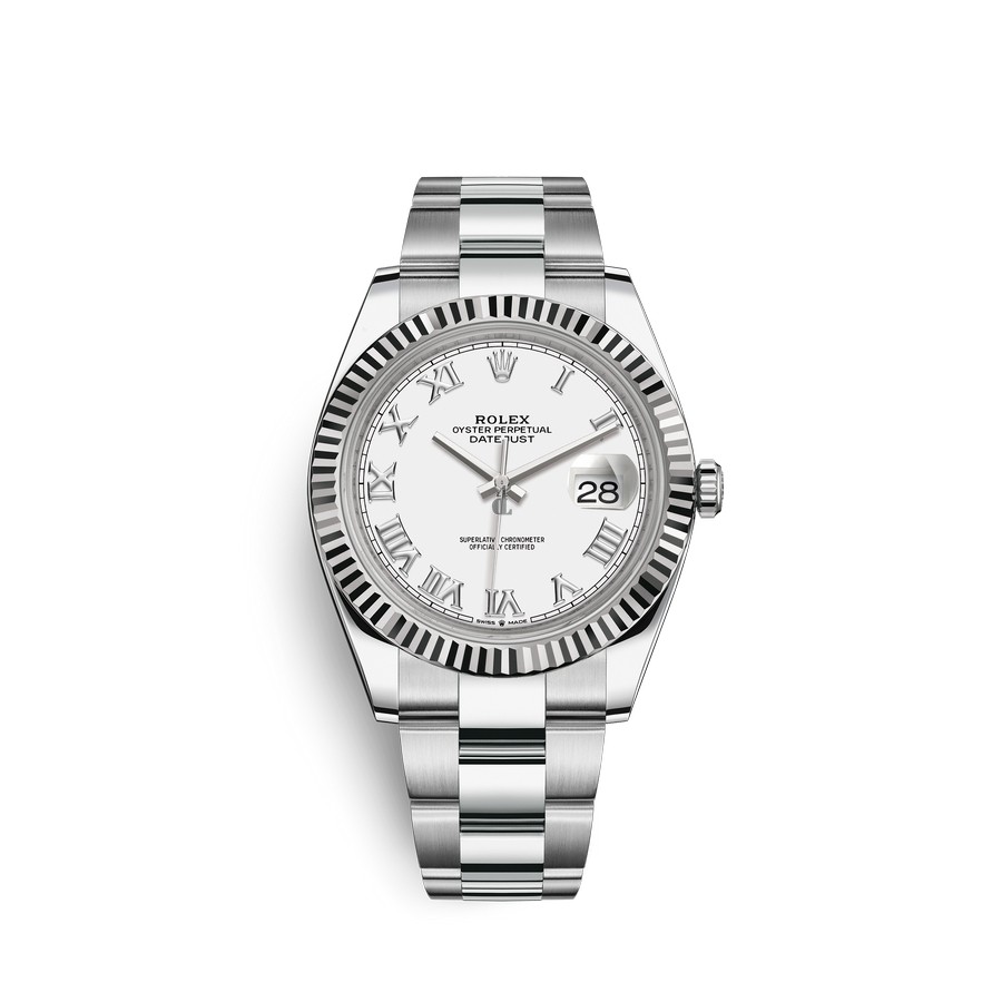 Rolex Datejust 41 Oystersteel 18 ct white gold M126334-0023 watch replica
