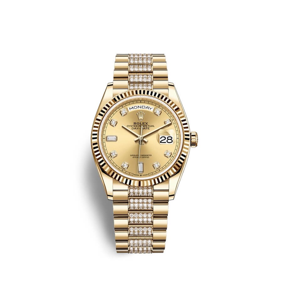 Rolex Day-Date 36 18 ct yellow gold M128238-0026 watch replica