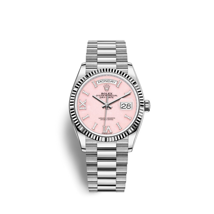 Rolex Day-Date 36 18 ct white gold M128239-0021 watch replica