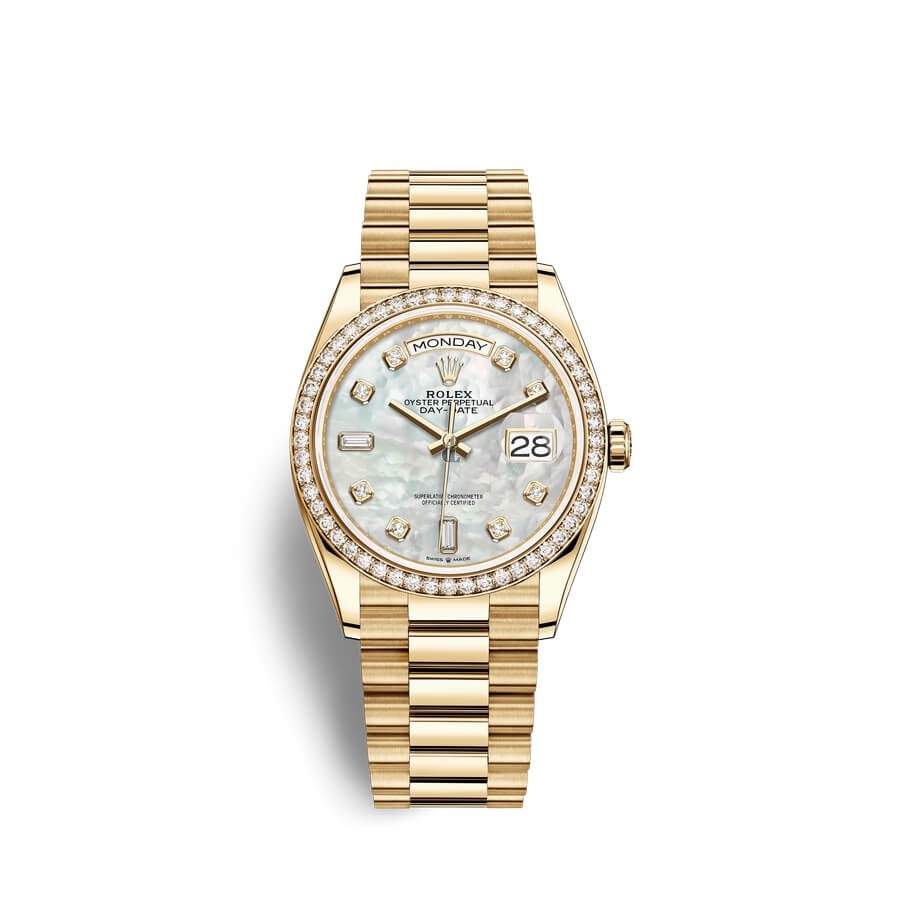 Rolex Day-Date 36 18 ct yellow gold M128348RBR-0017 watch replica