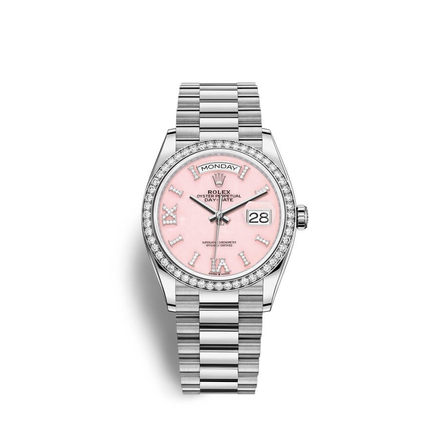 Rolex Day-Date 36 18 ct white gold M128349RBR-0008 watch replica