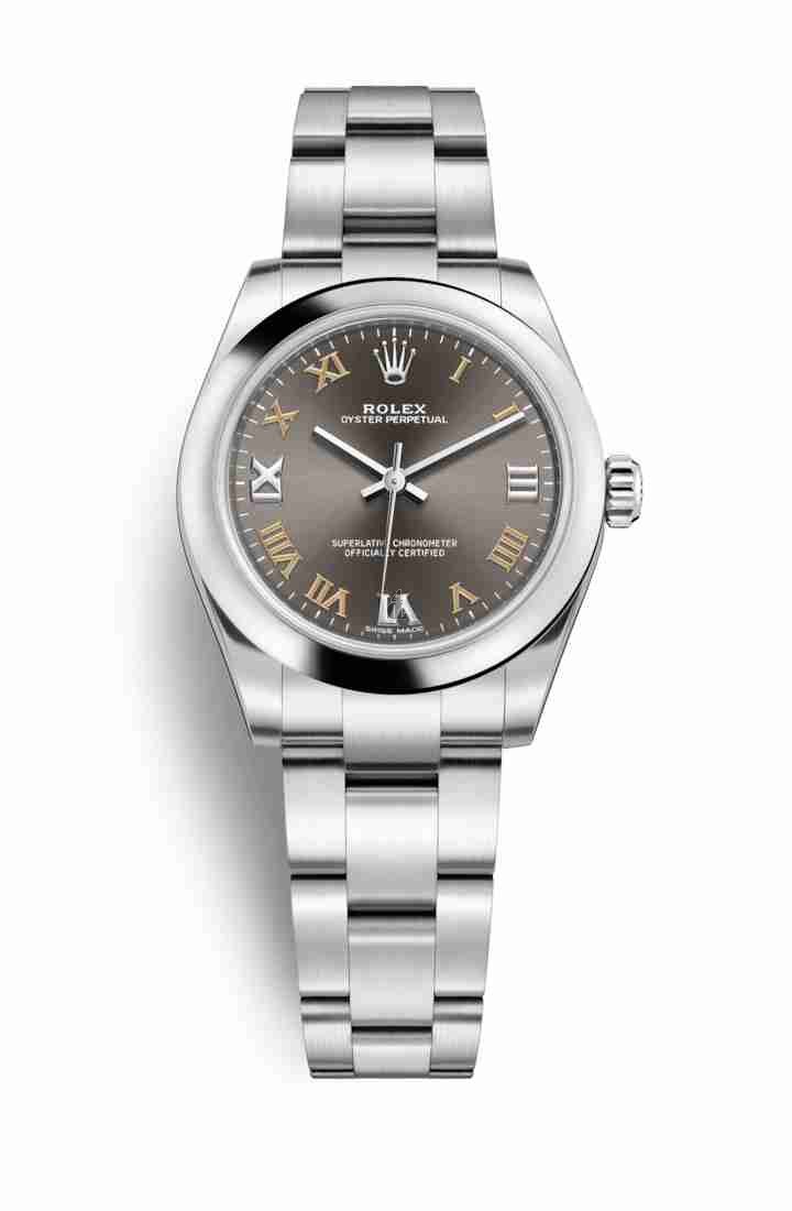 Rolex Oyster Perpetual 31 Oystersteel 177200 Dark grey Dial