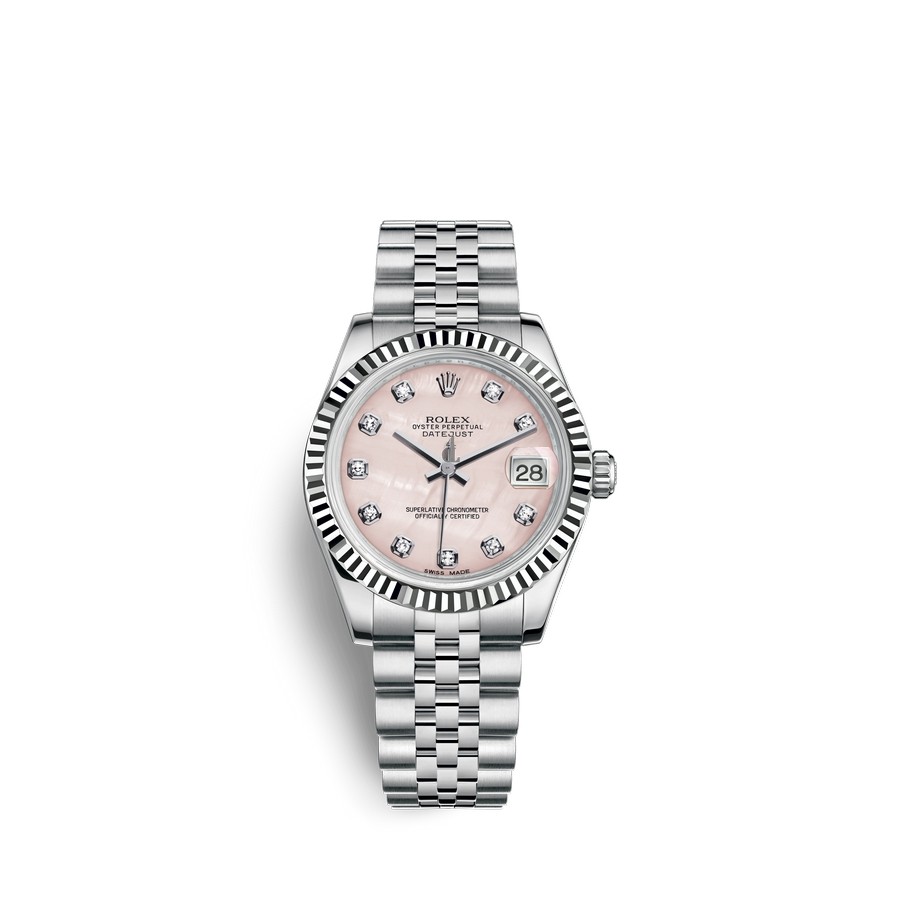 Rolex Datejust 31 Oystersteel 18 ct white gold M178274-0043 watch replica