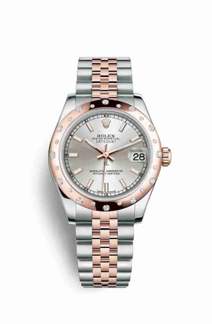 Rolex Datejust 31 Everose Rolesor Oystersteel Everose gold 178341 Silver Dial