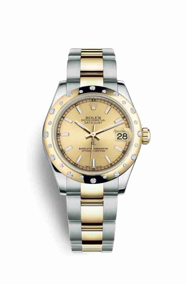 Rolex Datejust 31 Yellow Rolesor Oystersteel yellow gold 178343 Champagne-colour Dial