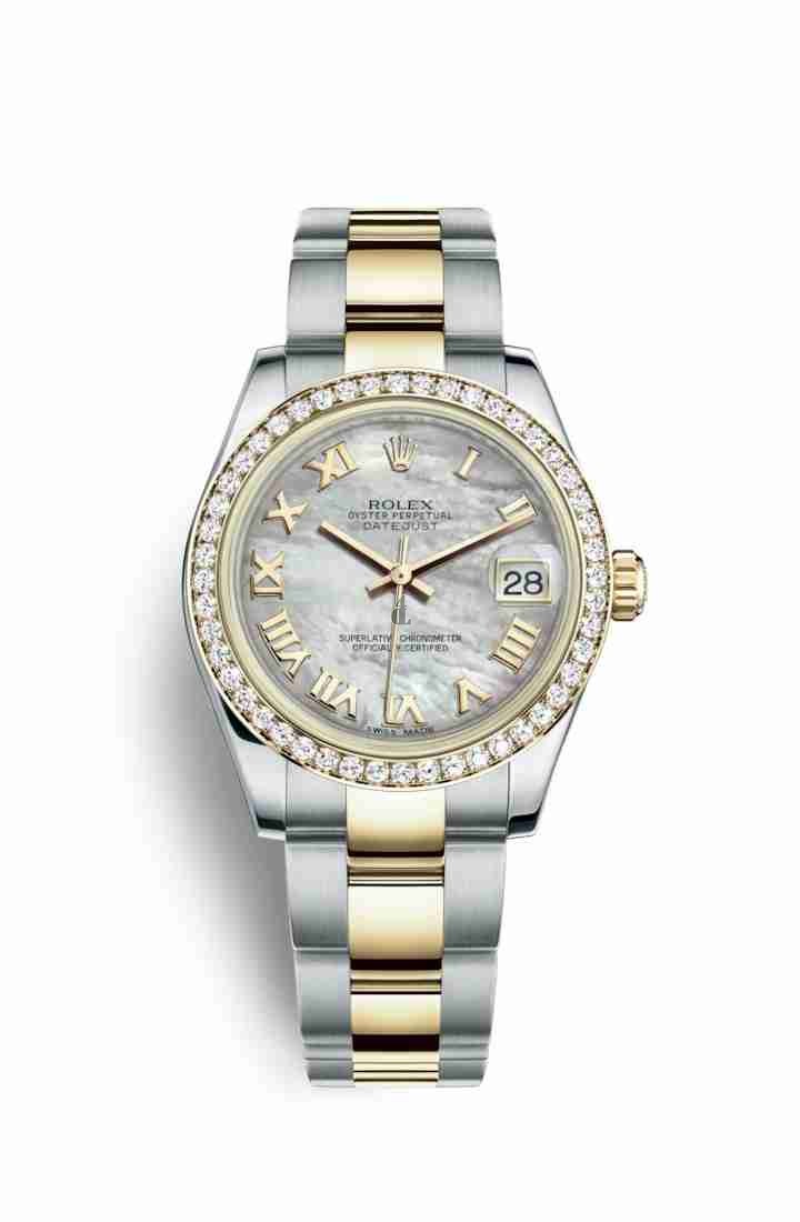 Rolex Datejust 31 Yellow Rolesor Oystersteel yellow gold 178383 White mother-of-pearl Dial
