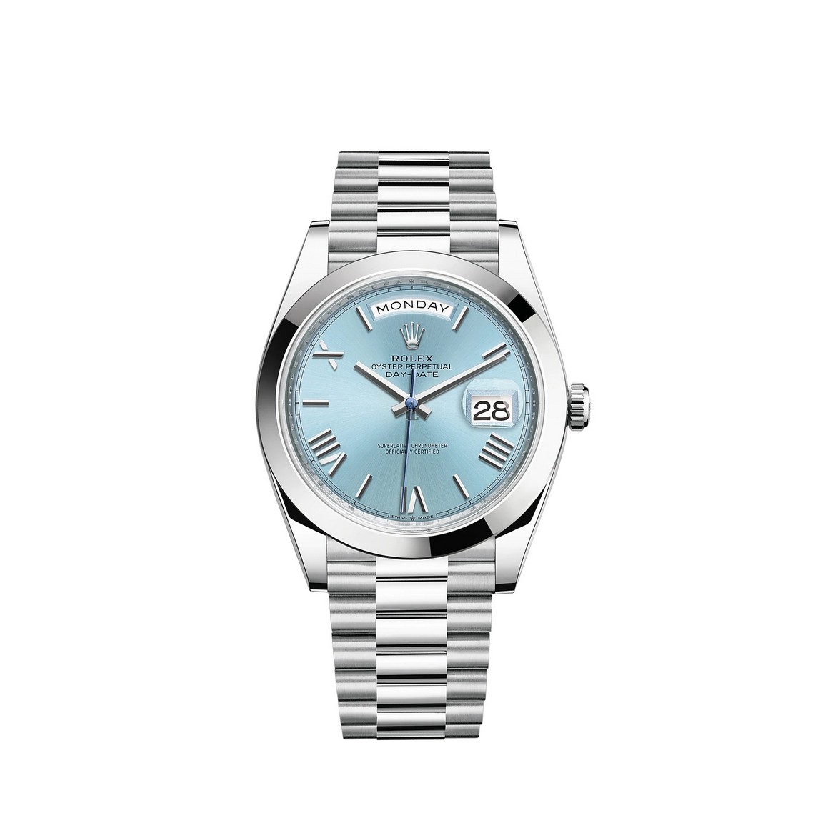 fake Rolex Day-Date 40 Watch Platinum M228206-0044