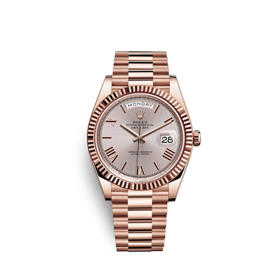 Rolex Day-Date 40 18 ct Everose gold M228235-0001 watch replica