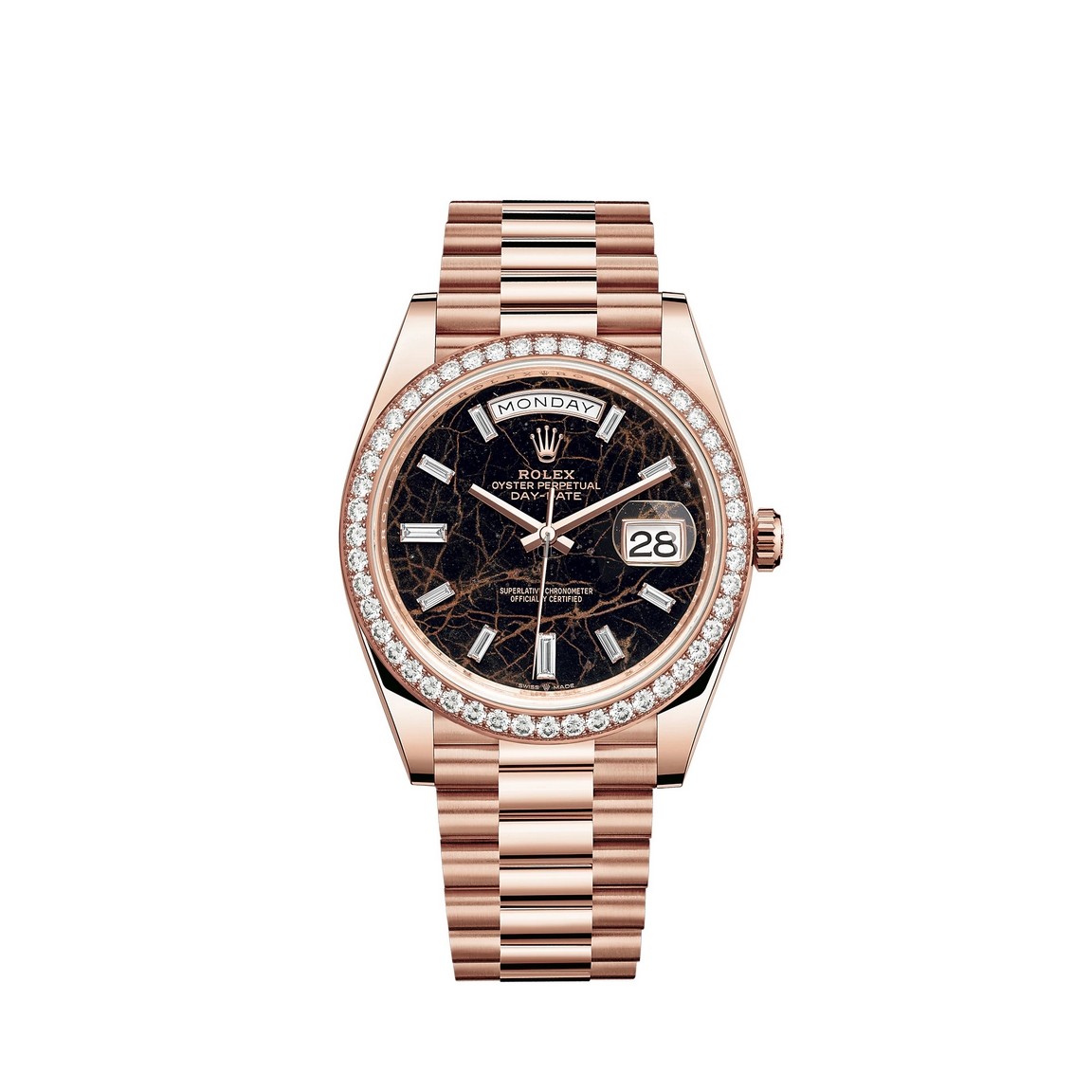 fake Rolex Day-Date 40 Watch 18 ct Everose gold M228345RBR-0016