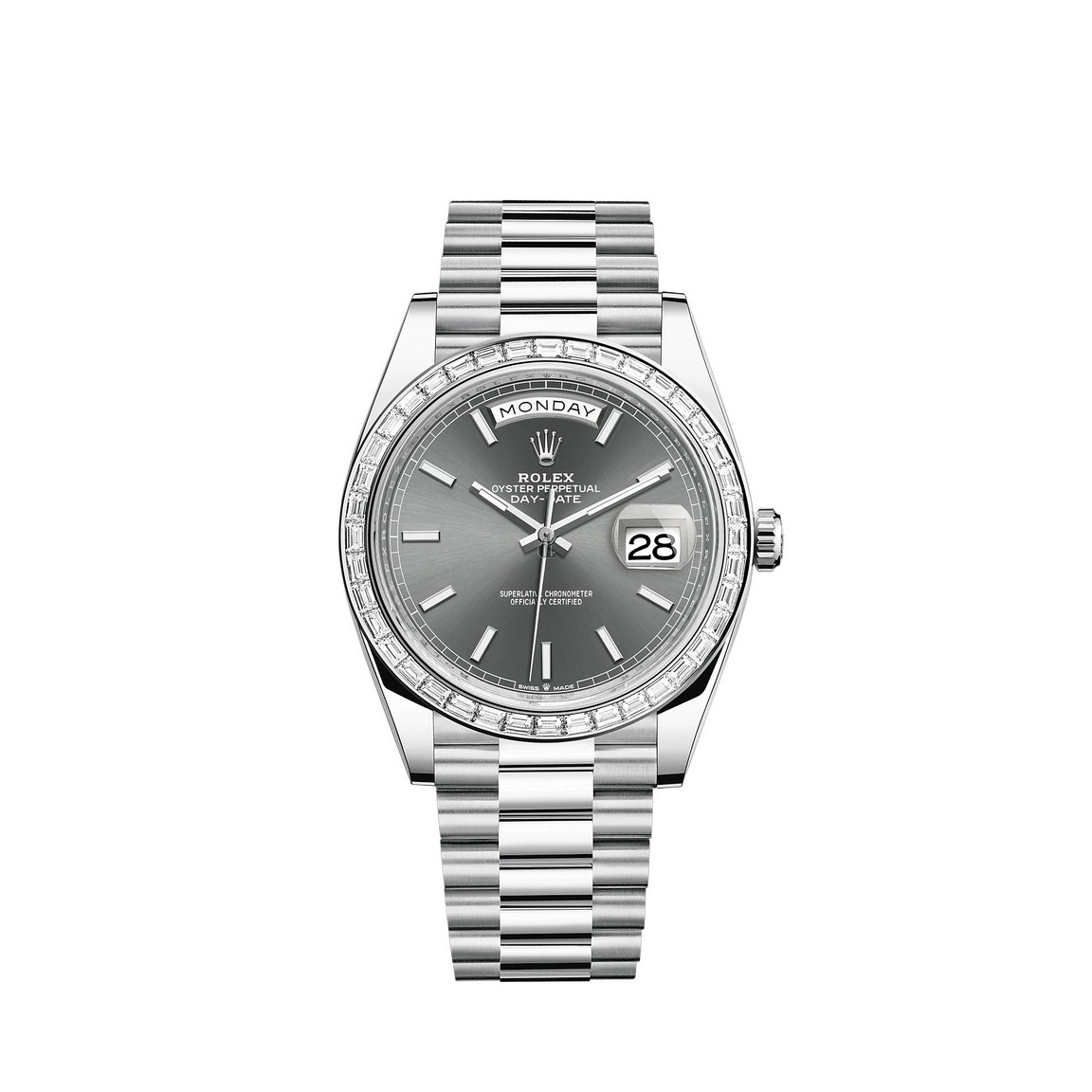fake Rolex Day-Date 40 Watch Platinum M228396TBR-0031