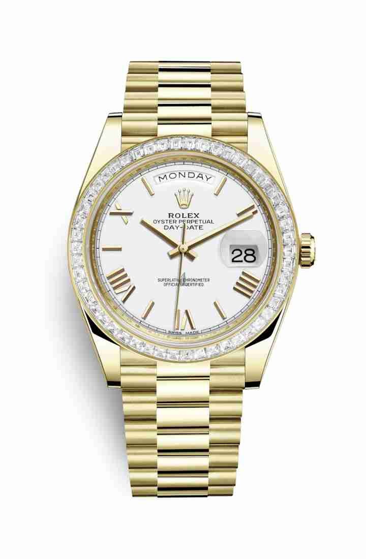 Rolex Day-Date 40 yellow gold 228398TBR White Dial