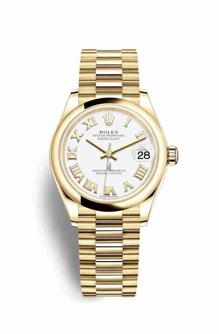 Rolex Datejust 31 yellow gold 278248 White Dial